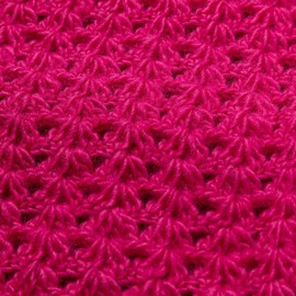 Waves of Color Infinity Scarf Handmade Fair Trade Woven and Crocheted Cotton Silk Blend Fashion Accessory for Women (Crochet Pink)