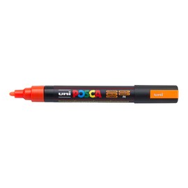 Posca Acrylic Paint Marker, PC-5M Medium tip, Fluorescent Orange (PX198069000)