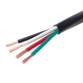 Cables Direct 16-Gauge Outdoor Speaker Wire, 500 Ft | 4 Conductor, Copper Clad Aluminum, Stranded Bulk Audio Cable | CL2, Direct Burial, UV Resistant