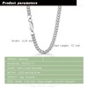 Dankadi Men 925 Sterling Silver 4-6mm Miami Cuban Link Necklace