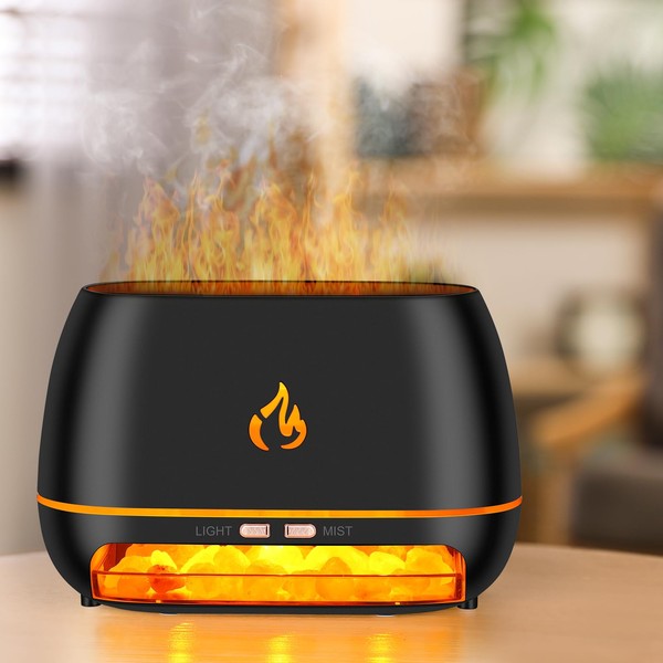 3-in-1 Himalayan Salt Rock Scent Diffuser, Ultrasonic Essential Oil Diffuser,