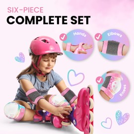 99FLIPS Knee Pads for Kids Skateboard Pads - Kids Knee and Elbow Pads for Children - Scooter Knee Pads Skate Pads - Size S/M - Pink - Elbow and Knee Pads Kids Knee Pads