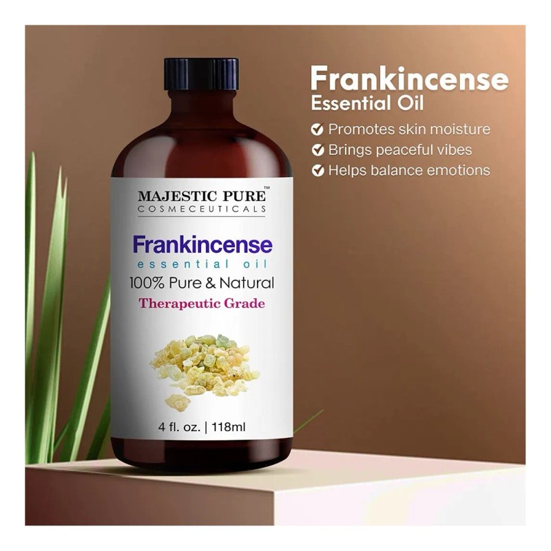 Aceite Esencial de Incienso Majestic Pure 118ml Botella Ámbar y