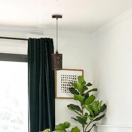 DC Voltage Pendant Light Shade Metal Drum Shaped Lampshade Industrial Easy fit Ceiling Indoor Wire cage Lampshade for Kitchen Living Room Corridor