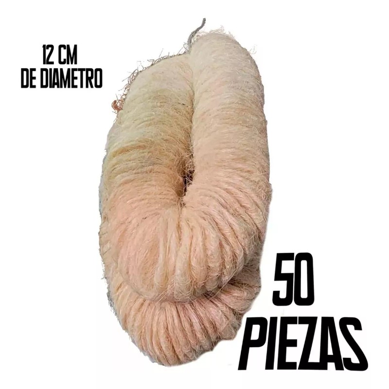 mdj Estropajo Zacate Exfoliante Para Baño Natural 50pzs