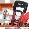 HACCOPLANET Ratchet Straps, 5280lb Break Strengeth, 1.6" Heavy Duty Ratchet