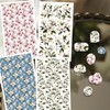 OLYCRAFT Magnolia Pattern Clay Transfer Paper 4 Design 24 Pcs