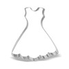 Wedding Dress Cookie Cutter Stainless Steel 4.4"
