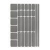 Non Slip Grip Stickers GRIPLUS Rectangle (Gray, 100×148mm(3.9×5.8inch))