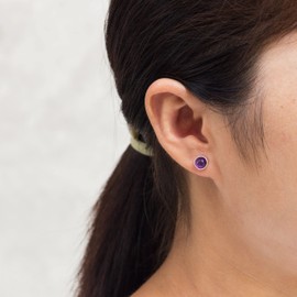 Philip Jones Amethyst Stud Earrings