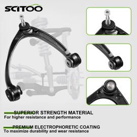 SCITOO 6pcs Front Suspension Kit Outer Inner Tie Rod End w/Boot Replacement For 2012-2017 For Hyundai Azera 2011-2013 For Hyundai Sonata 2014-2015 For Kia Cadenza 2011-2015 For Kia Optima
