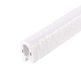 sourcing map Edge Trim U Seal White PVC Plastic U Channel Edge Protector Fits 1/32'' - 3/32'' Edge 3 Feet Length