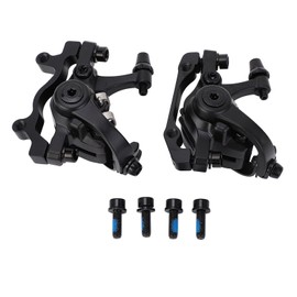 2PCS Bike Disc Brake Kit Aluminum Alloy Bilateral Drive Mechanical Disc Brake Caliper for Mountain Road Bikes Modification