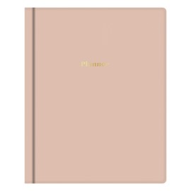 Blue Sky Everygirl Non-Dated Planner, Weekly & Monthly Layout, Bookbound, Flexible Cover, Goal Setting and Time Management Organizer (Desert Rose, 8" x 10")