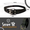 Trimming Shop Double Grommet Polyester Belt, 120cm (47.24”) Dual Rivet