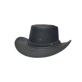 AK Leather Hats Bush & Safari Hats, Hand Crafted, Western/Cowboy/Outback/Australian/Style with Band for Men & Women AKRS-4001 (Brown, XXL)