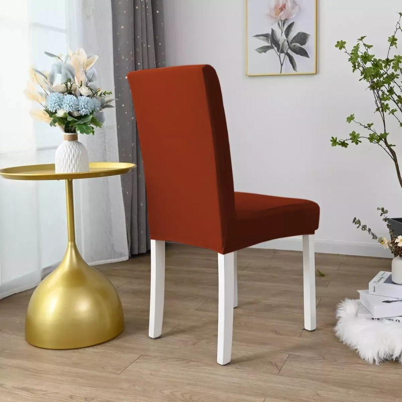ColiDream 4 Fundas Elástica Cubre Silla Comedor Strech Ajustable Color