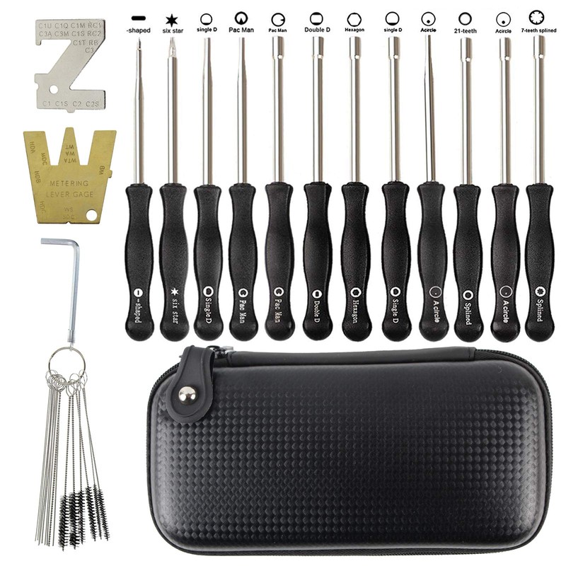 MOTOALL 12 PCS Carburetor Adjustment Tool Carb Adjusting Kit with