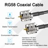 MECCANIXITY 1PCS RG58 Coaxial Cable 12ft/3.7 M, UHF PL-259 Male