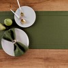 Solino Home Olive Linen Table Runner 36 Inch – 100%