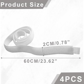 Pack of 4 Leg Bag Straps, Urine Bag Holder Catheter, Catheter Leg Bag Straps Catheter Holder Stabilisation Device, Catheter Bag, Leg Bag for Catheter, Adjustable Velcro Strap for Catheters