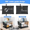 AIDERLY 2 Tier Dish Drainer Rack with Drip Tray Cutlery
