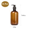 Paquete de 4 botellas de jabón de manos recargables con