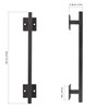 Homode 12 Inch Sliding Barn Door Handle, Matte Black Iron