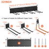 Kurznoch Garage Tool Organizers Wall Mount 32 Inch Heavy Duty