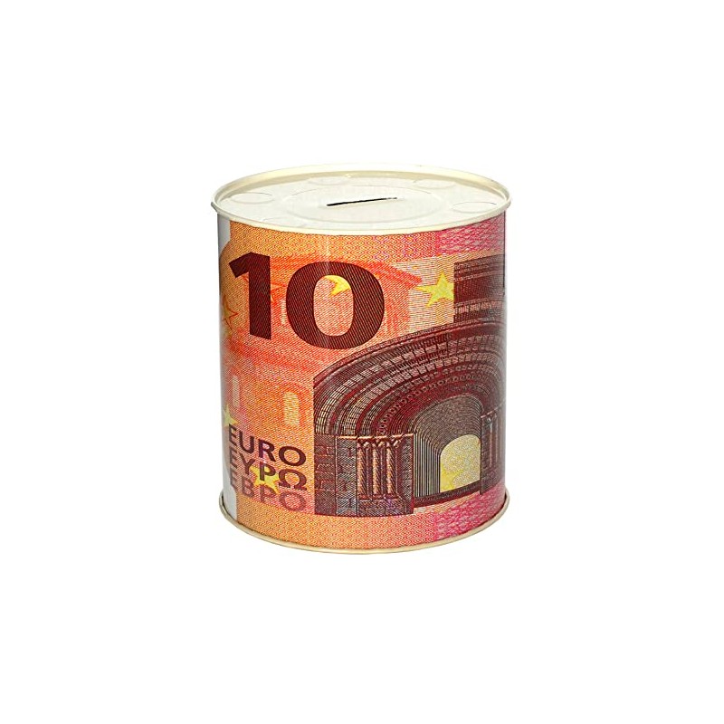 CUCUBA Classic Metal Money Box 14 x 13 cm Silver