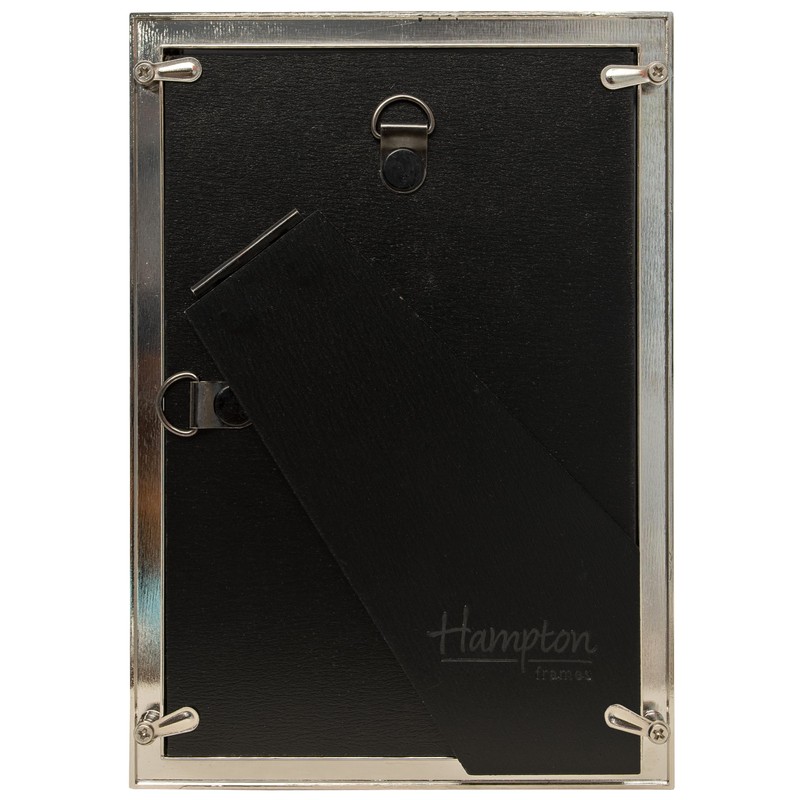 Hampton Frames STEPHANIE 4x6 (10x15cm) Silver Edged Picture Photo Frame