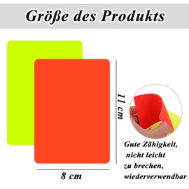 NISENTIA Pack of 8 Referee Cards, Yellow and Red Card Football Referee Set Schiri Cards Referee Cards Referee Tool for Football Games for Competition