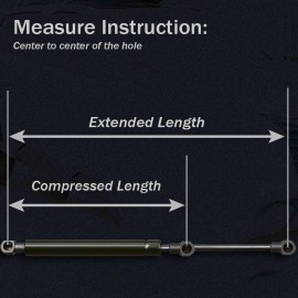 Unbranded 1x 4419 Universal Gas Spring Lift Support Shock Strut 35Lbs Toolbox Camper Shell