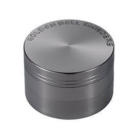 LIHAO Grinder Moledor de Especias Molinillo de Especias Metálico 50mm 4 piso Duradero Aleación de Zinc (Níquel Negro)