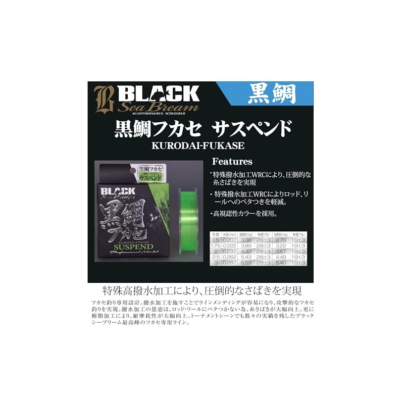 Zalt's Nylon Line Black Sea Bream, Black Sea Bream, Suspend