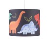 Dinosaur Design Easy Fit Light Shade, Navy Blu Dino Ceiling