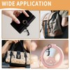 ORUZA Letter Keyring Alphabet Initial Keychain, Black Metal Letter Key
