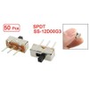 GFORTUN 50Pcs SPDT Panel Mount Micro Vertical Slide Switch High