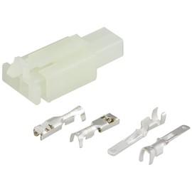 Kijima 304-7021 Motorcycle Parts Coupler Housing 2 Pole for 110 Faston Terminals Male/Female 1 Set General Purpose