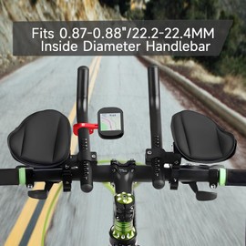 Integrated Bike GPS Computer Mount,Aero Bars Bike Mount Designed for 22.2mm & 22.4mm TT Bike Bars,Garmin Bike Mount Work for Wahoo,for Bryton,for Cateye & for Gopro,Bike Light Mount for Sport Camera