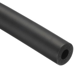 Rebower 3/8" ID Pipe Insulation Tubing Heat Preservation Foam Tube, [for Plumbing Freeze Protection Exercise Handle] - 0.7" OD/6ft/Black(9x17mm)