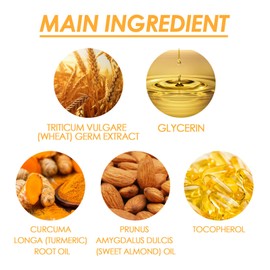 Turmeric Oil 200ml - Massage Oil for Skin - Body Oil for Dark Spots - Turmeric Oil for Skin with Turmeric Root Oil, Vitamin e Oil, and Almond Oil - Turmeric Massage Oil for Dry Skin, Uneven Skin Tone