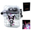 NIVEK Transparent Lighter Light Up Lighter Pink Flame Torch Refillable