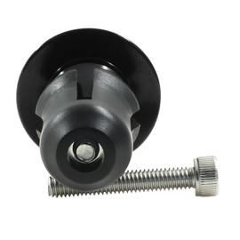 Hitefu Bike Handlebar Plugs with Wrench, Black Bicykle Bar End Caps for Road Bike, MTB, BMX (1 Pair)