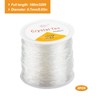 Elastic Stretch Cord, 2 Rolls 0.7 mm Transparent Jewellery Thread,