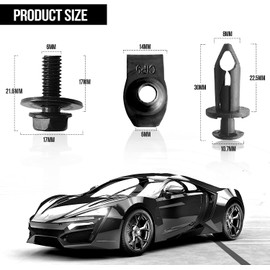 TOPCNOEM 45PCS Universal Engine Under Cover Splash Shield Body Bolts Screws, Bumper Clips Extruded U-Nuts Kit Compatible With Nissan 350z 370z Infiniti G35 G37 EX35 FX35 FX45