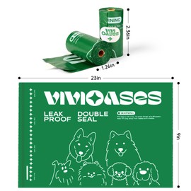 VIVIOASES Dog Poop Bags Rolls, Heavy Duty and Extra Thick Poop Bags for Dogs, Guaranteed Leak Proof, Lavender Scented, 240 Count