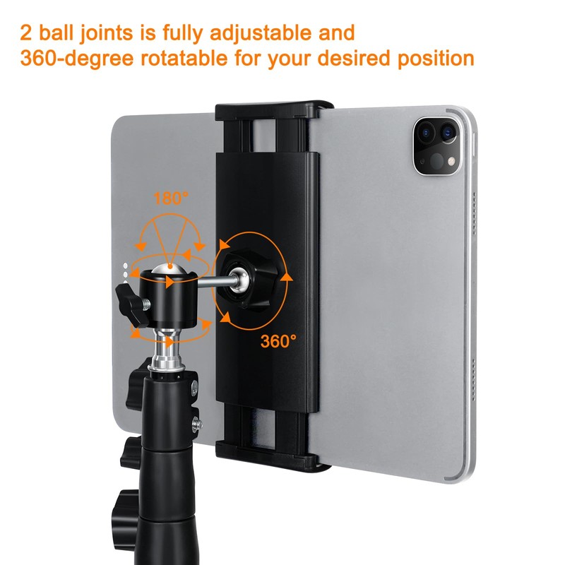 Tablet Tripod Stand, with 65 inch Height Adjustable Tripod Stand