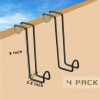 Unbranded 4x8 Inch Tack Hook,Heavy Duty Metal Over Rail Tack