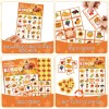 OHOME Thanksgiving Bingo Game Set For Kids 24 Player Cards